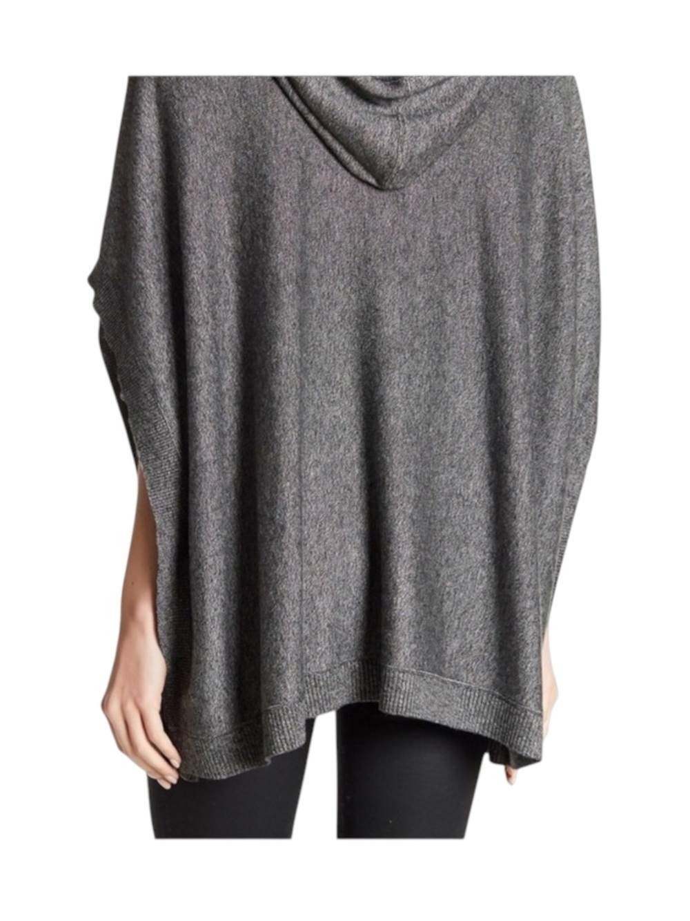 new Leimere ❤︎ Cozy Cashmere Sweater Poncho Hoodie ❤︎ Marbled Grey ❤︎ XS S M L - Picture 4 of 16